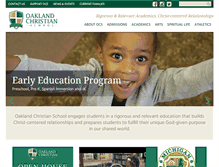 Tablet Screenshot of oaklandchristian.com